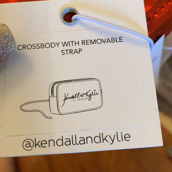 Kendall and Kylie black velvet and red shiny Crossbody and or make up bags. NWT - Picture 11 of 13